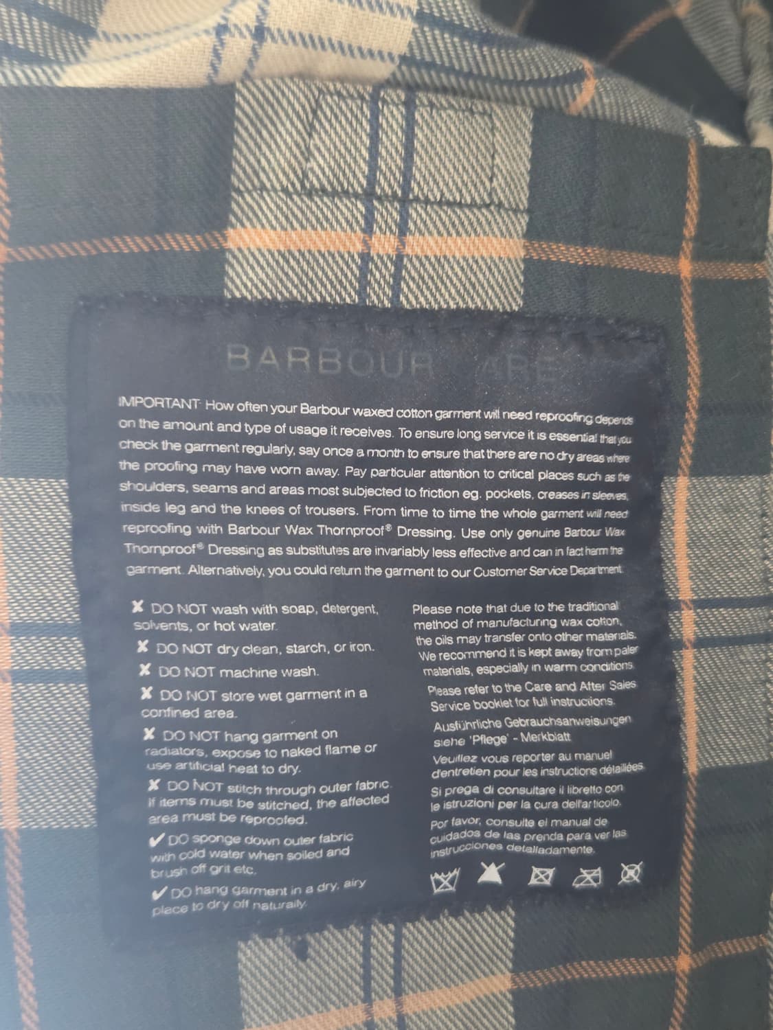 바버 BEDALE 왁스 자켓 판매 상품이미지8