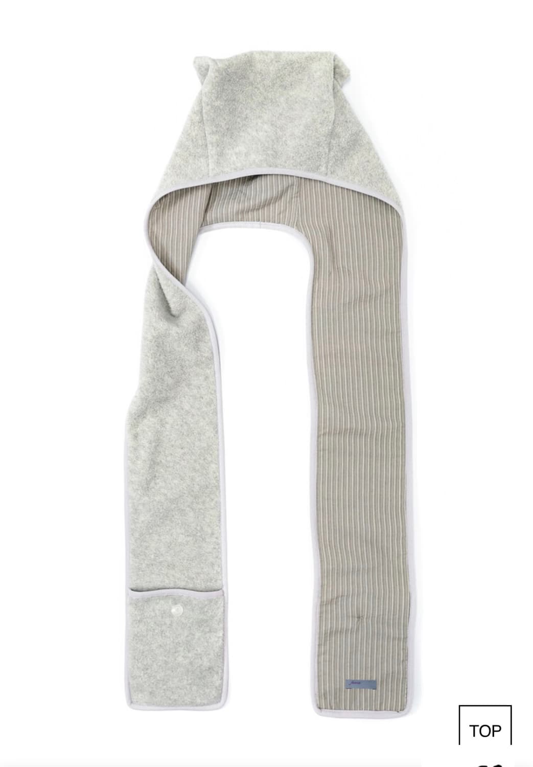 샵페어리 플리스 이어 후드 머플러 멜란지그레이 상품이미지1