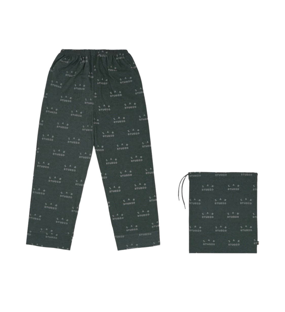 (M)아이앱 스튜디오 파자마 세트 딥그린 상품이미지2