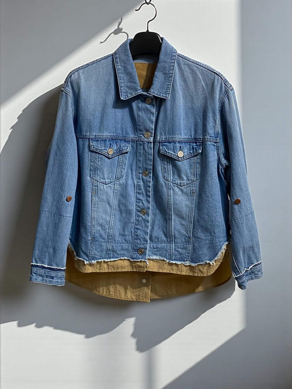 시스템 레이어드 데님 자켓 상품이미지1