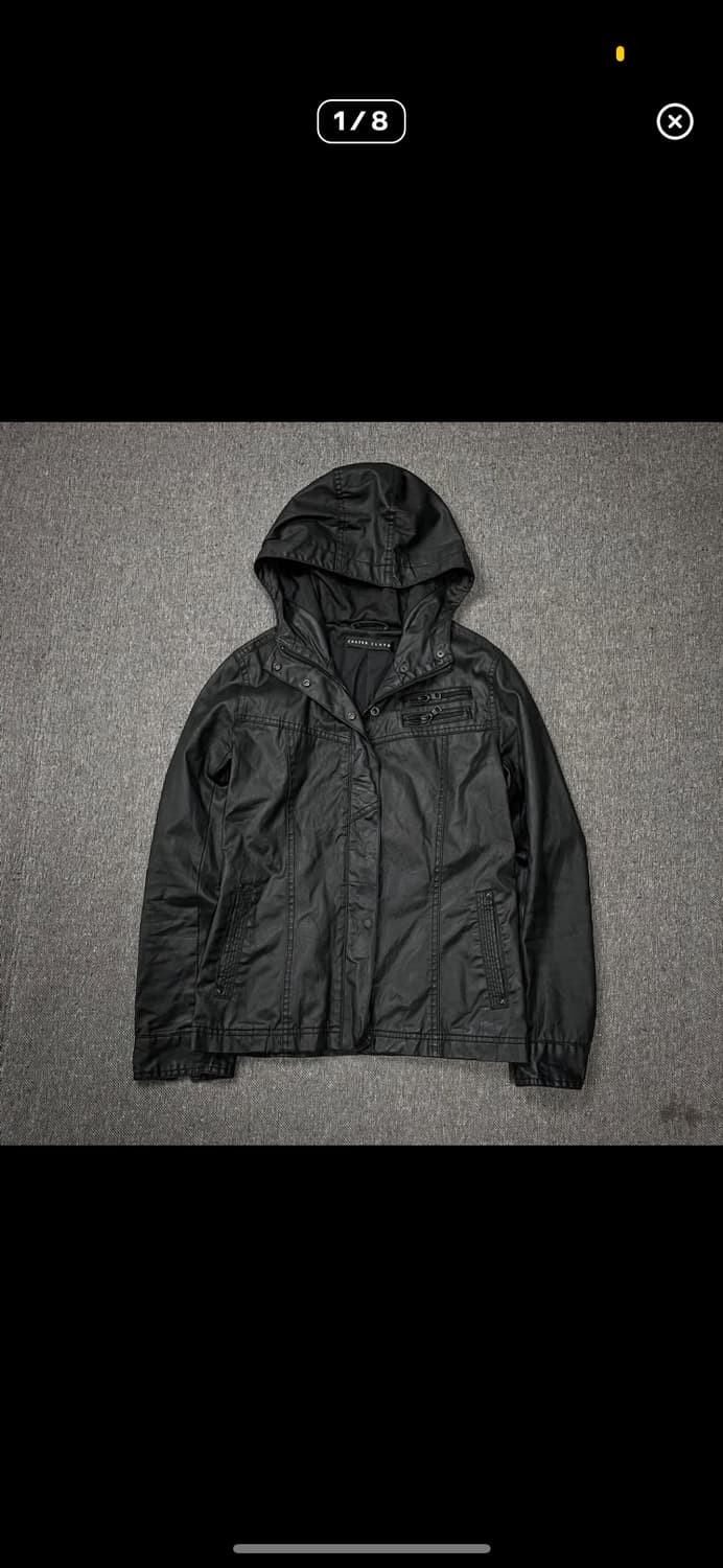 Coated Cloth black coating hood jacket 상품이미지1
