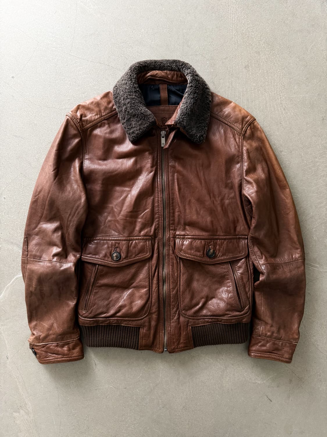 Massimo Dutti Cowhide Bomber Jacket 상품이미지2