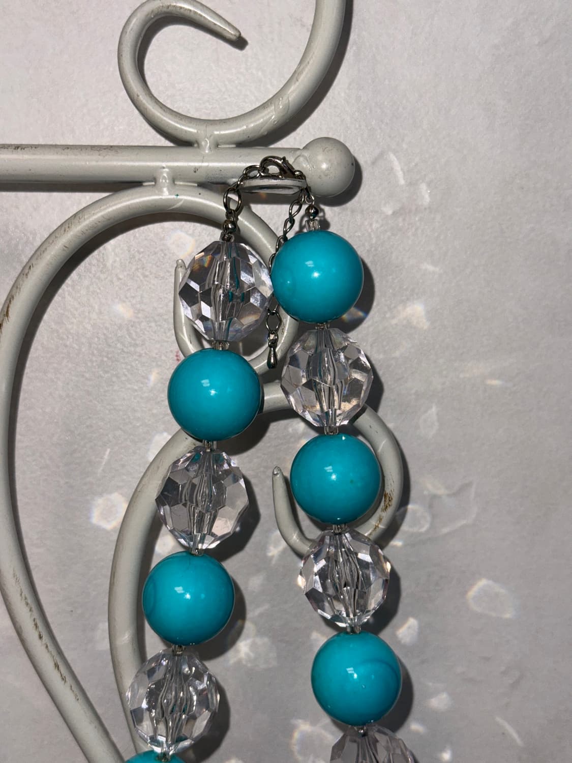 Blue big ball crystal necklace  상품이미지4