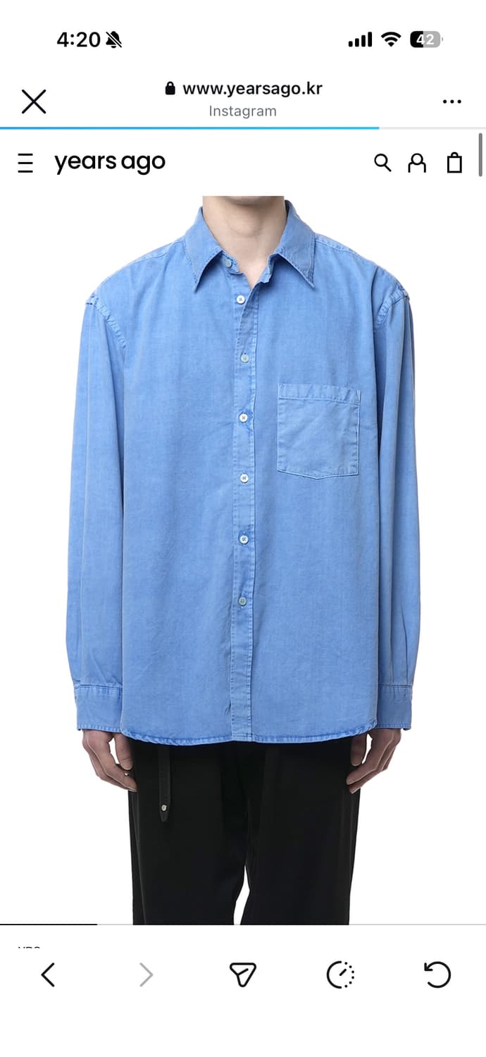 이얼즈어고 포이카 셔츠 상품이미지1