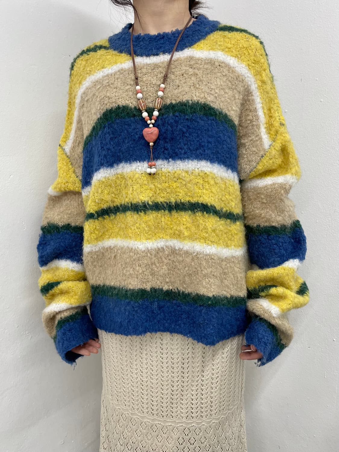 니코앤드 스트라이프 부클 니트 상품이미지2