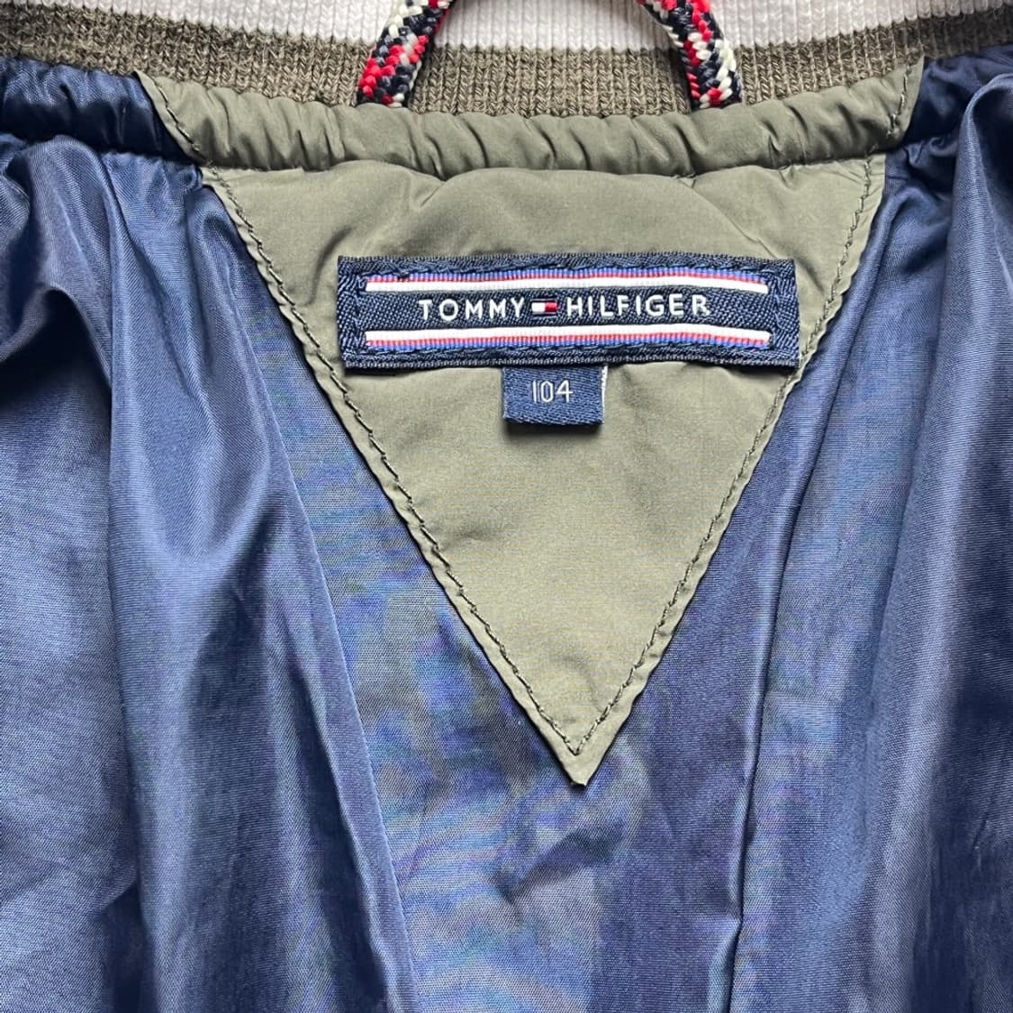 [아동] 타미힐피거 카키 누빔 패딩 중고 구제 빈티지 상품이미지4