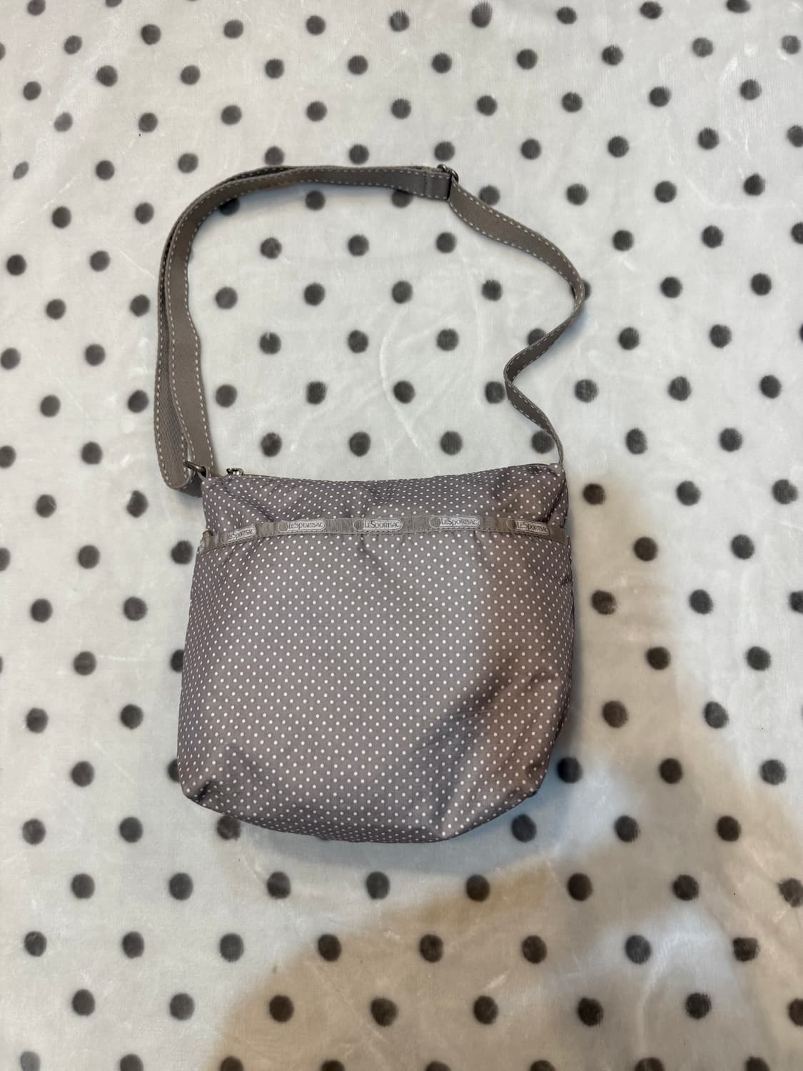 레스포삭 그레이 도트가방 상품이미지1
