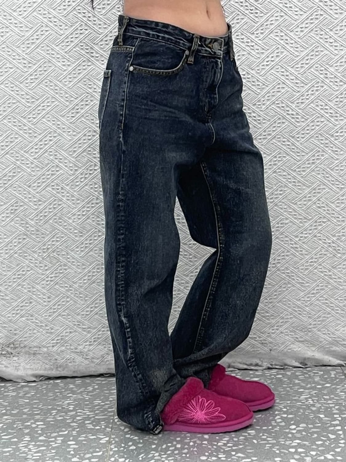 피스워커 올드스쿨 빈티지 모던캐주얼 워싱 데님팬츠 30인치 C07907 상품이미지2