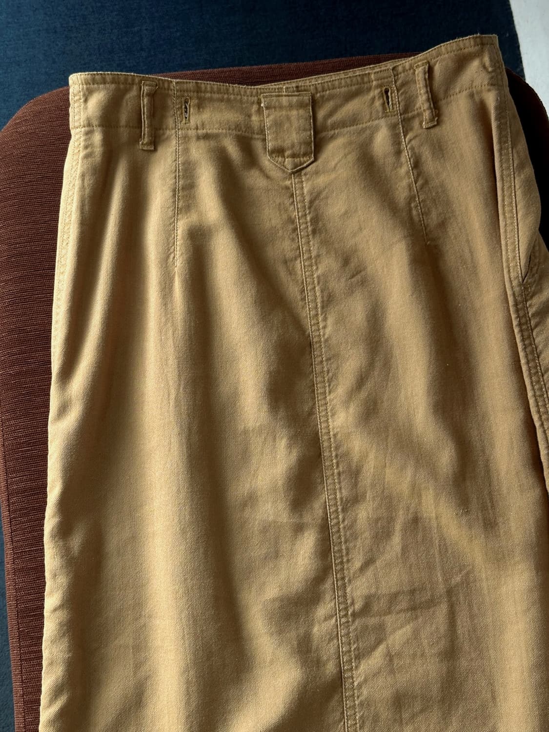 Rayon blend design long skirt 상품이미지5