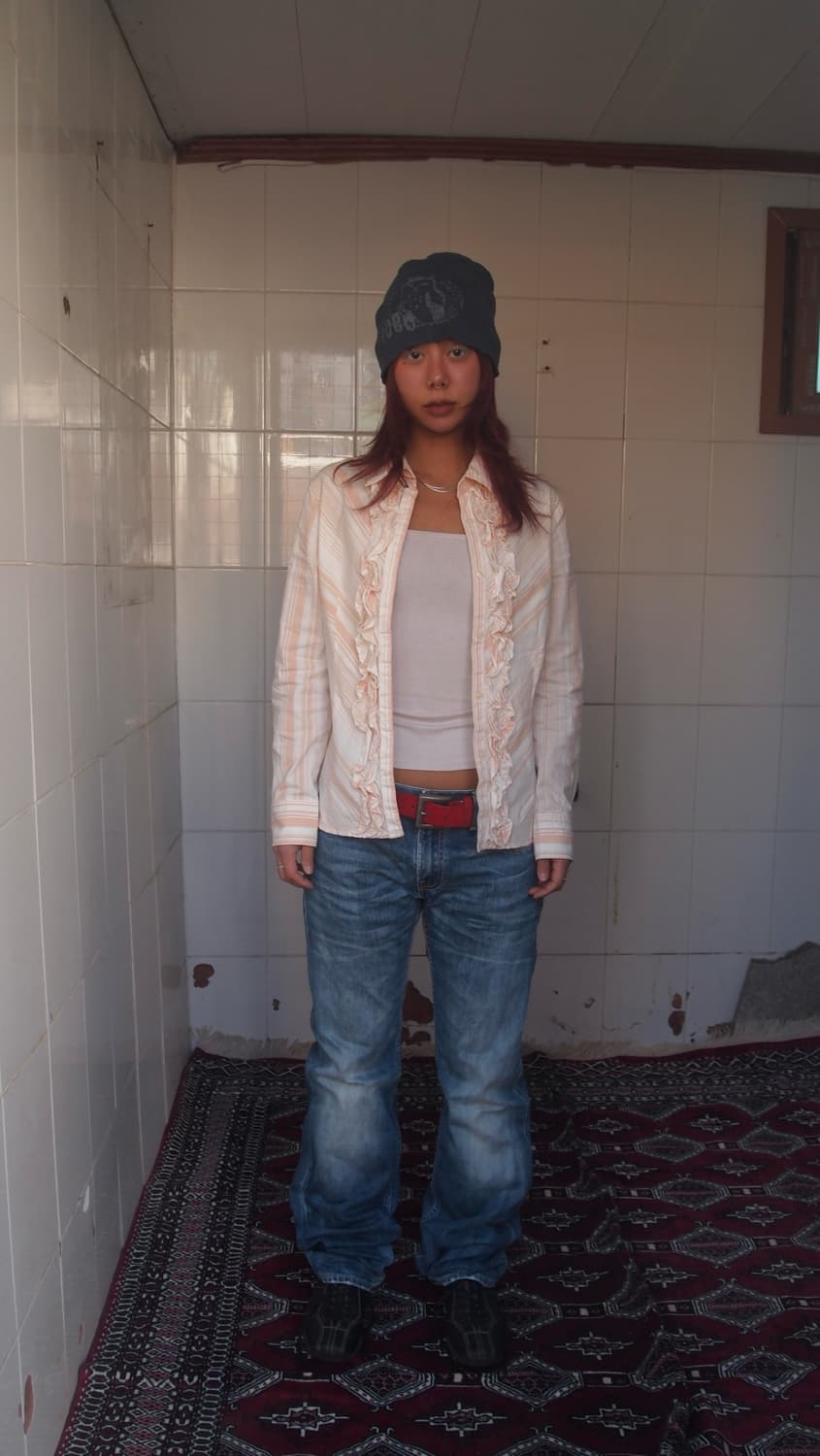 빈티지 프릴 셔츠 상품이미지1