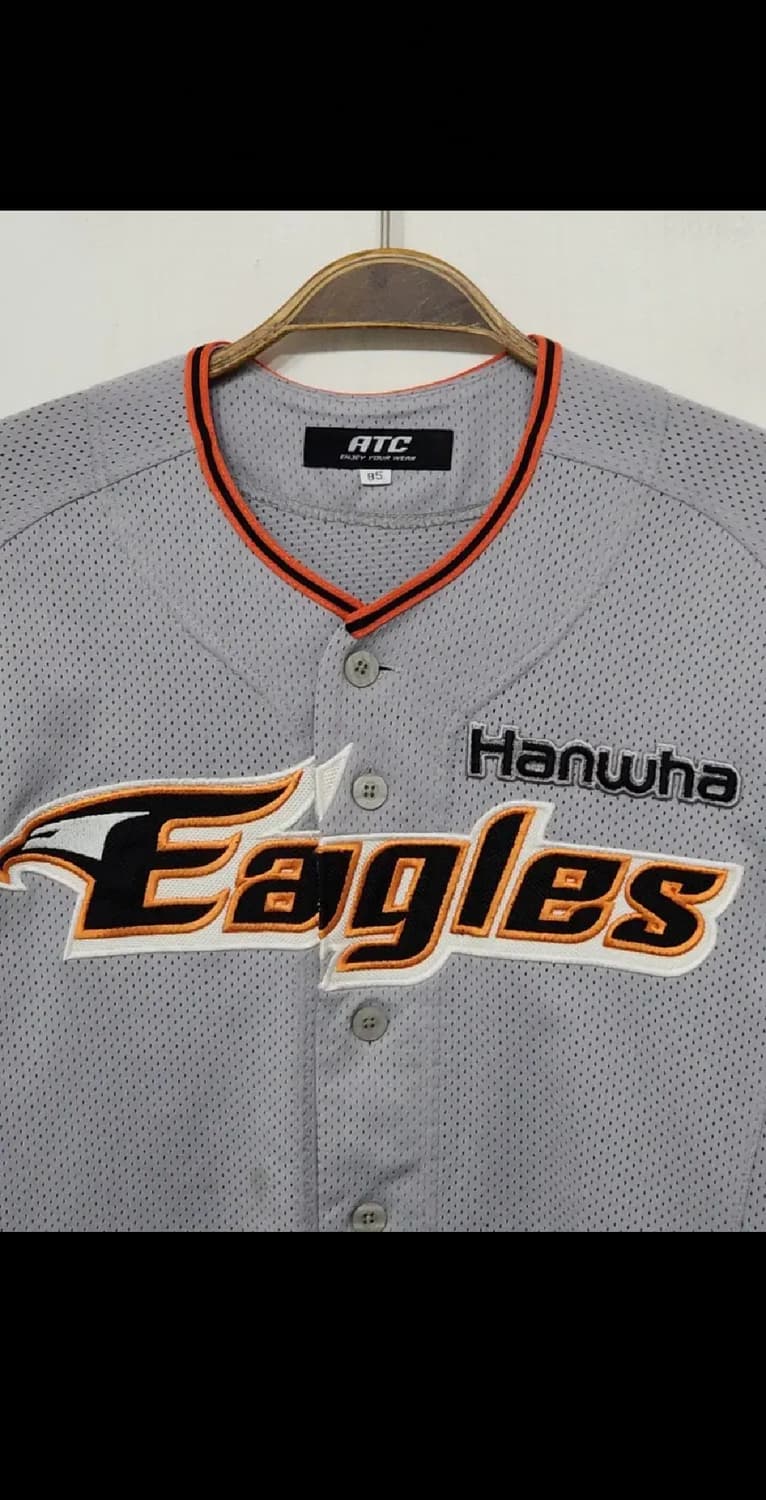 (M) 한화이글스 야구져지 반팔 조인성 마킹 유니폼  상품이미지2