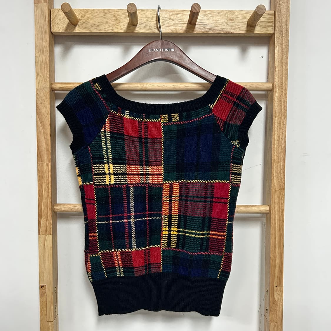 랄프 로렌 타탄체크 하프 니트 상품이미지5