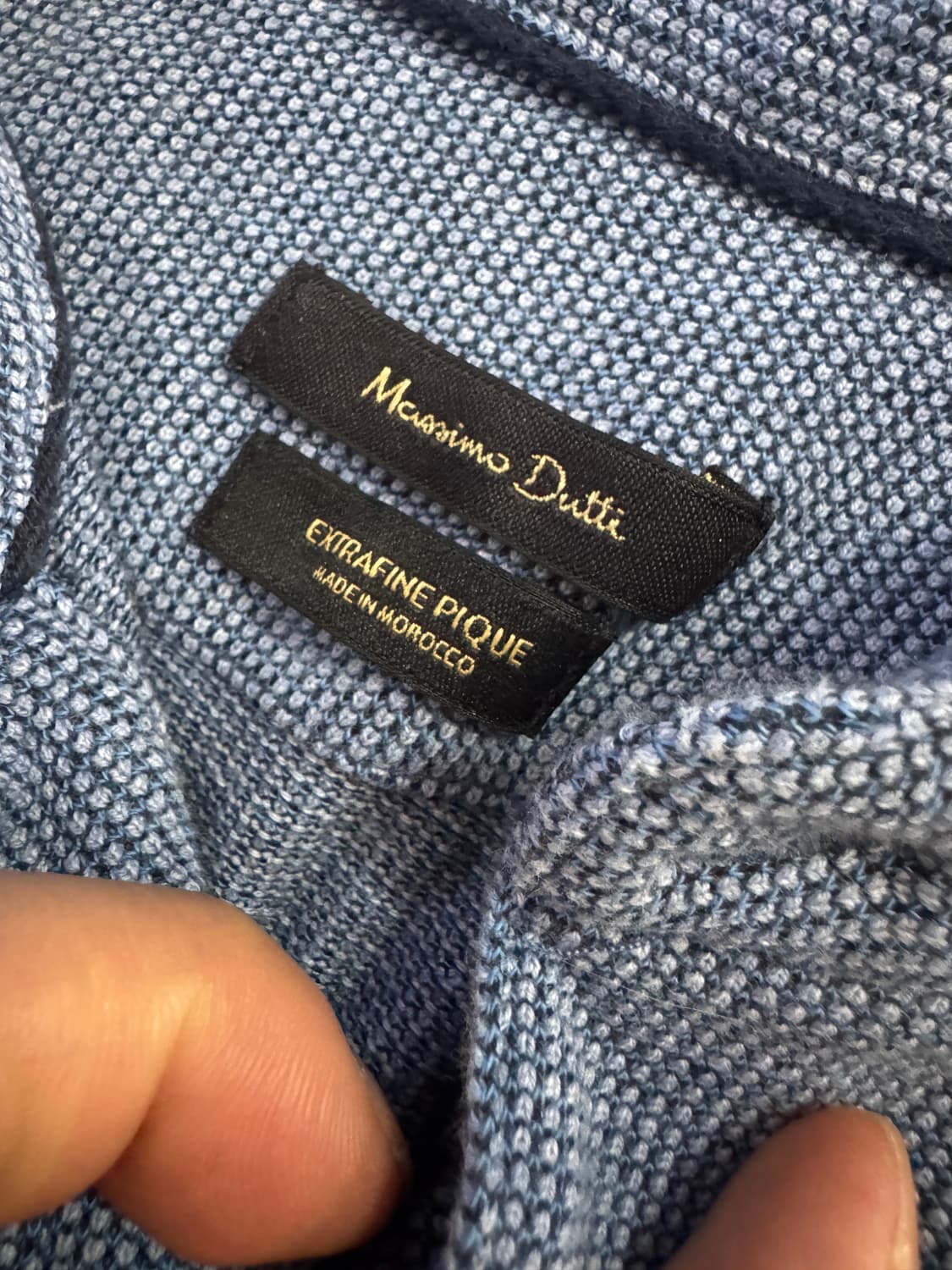 마시모두띠 미니멀 pk 폴로 카라 반팔 티셔츠 M 상품이미지3