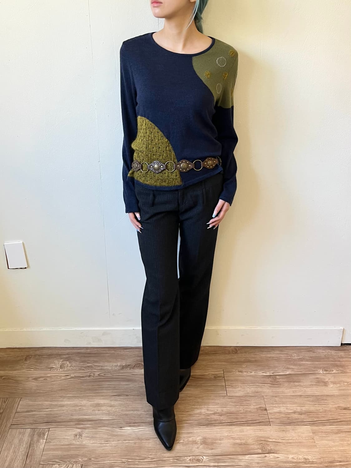 JILL STUART 스트라이프 슬랙스 상품이미지5