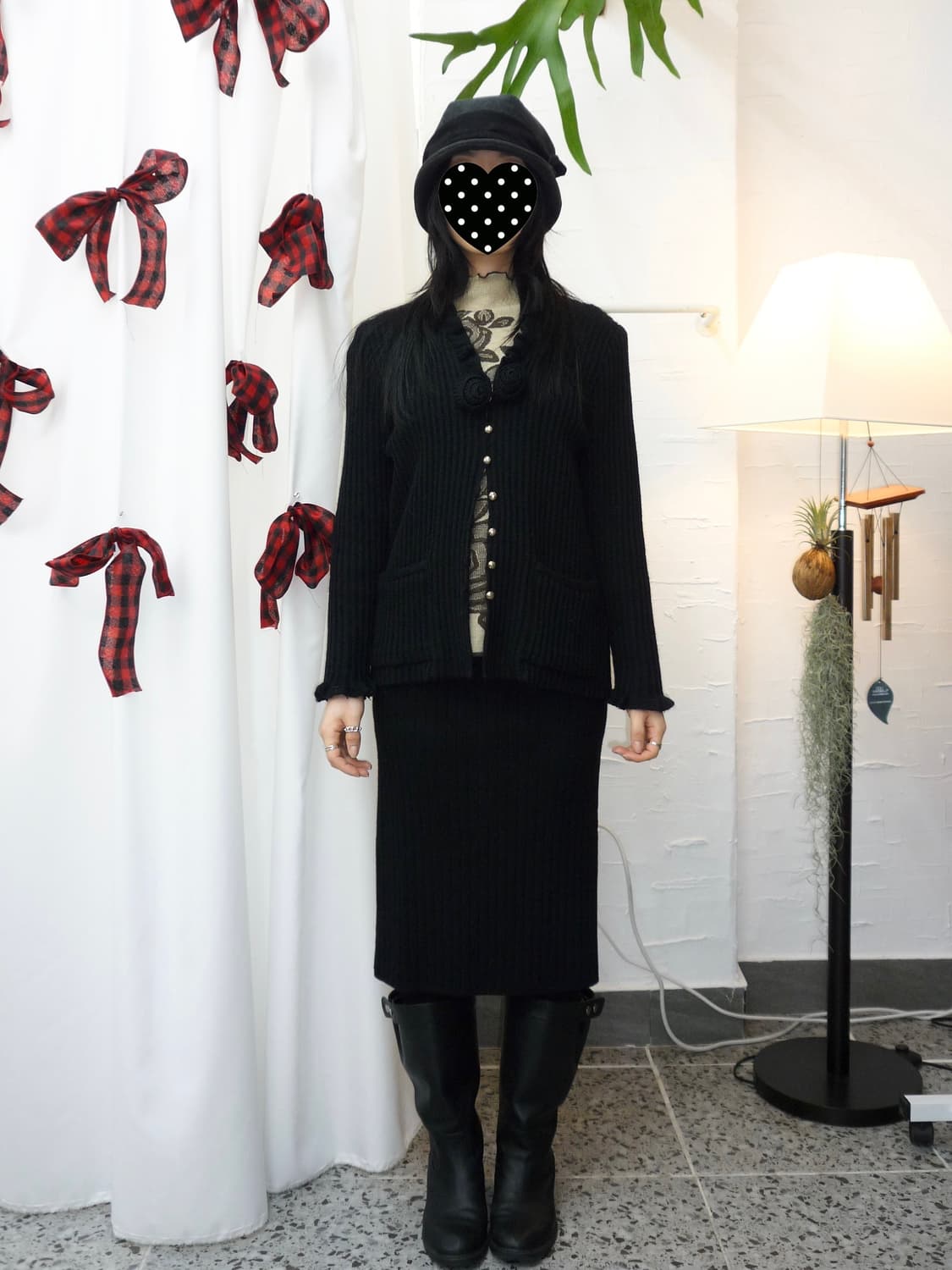 Flower point cardigan 상품이미지2