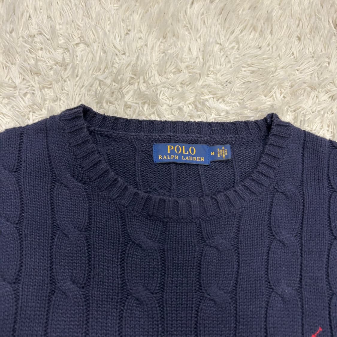Polo Navy Cable Knit 상품이미지6