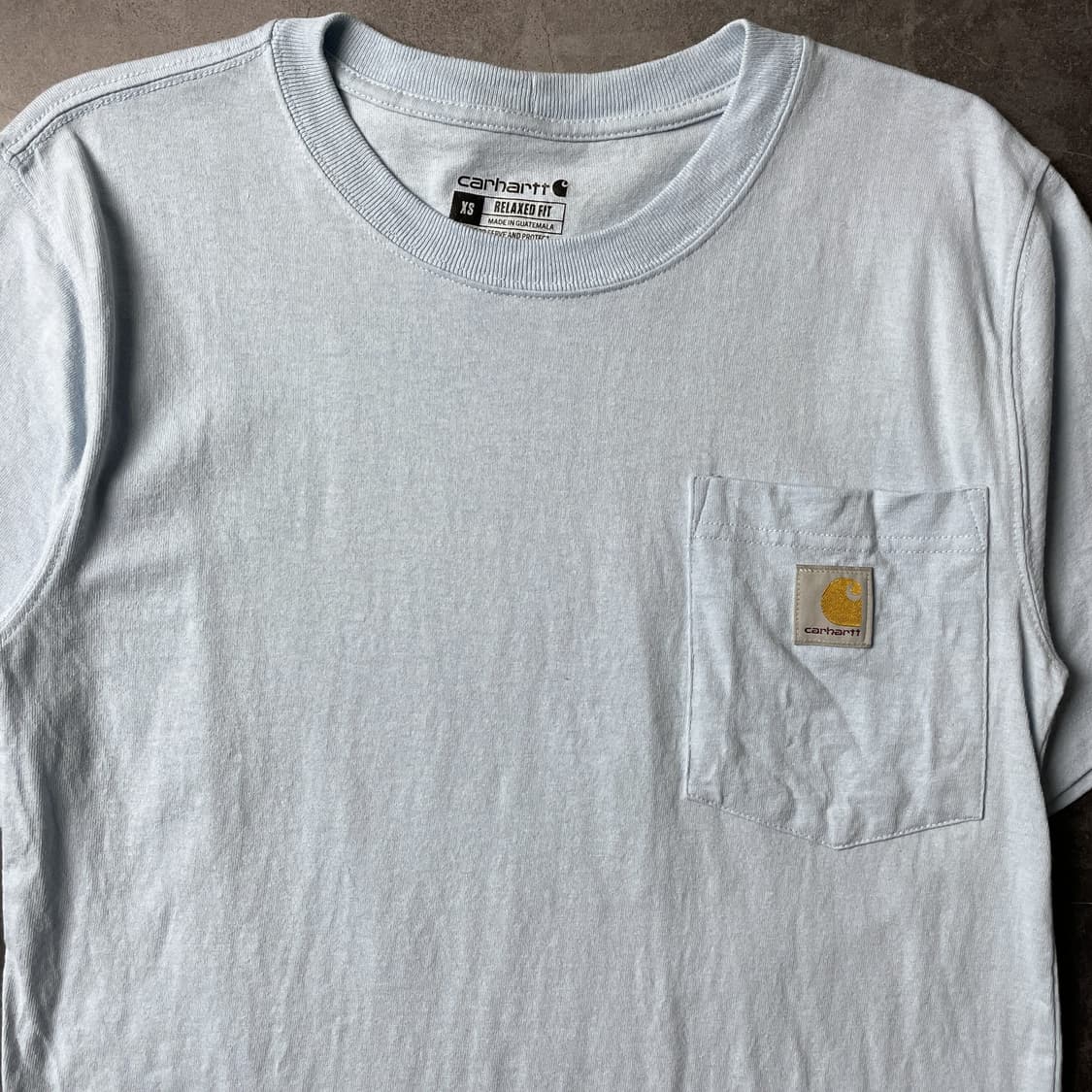 CARHARTT 칼하트TK3296 라이트블루 포켓 반팔티셔츠 A01128 상품이미지3