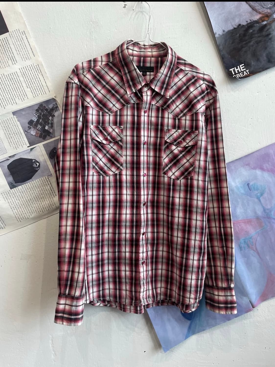 SPINASH 웨스턴 체크셔츠 상품이미지1