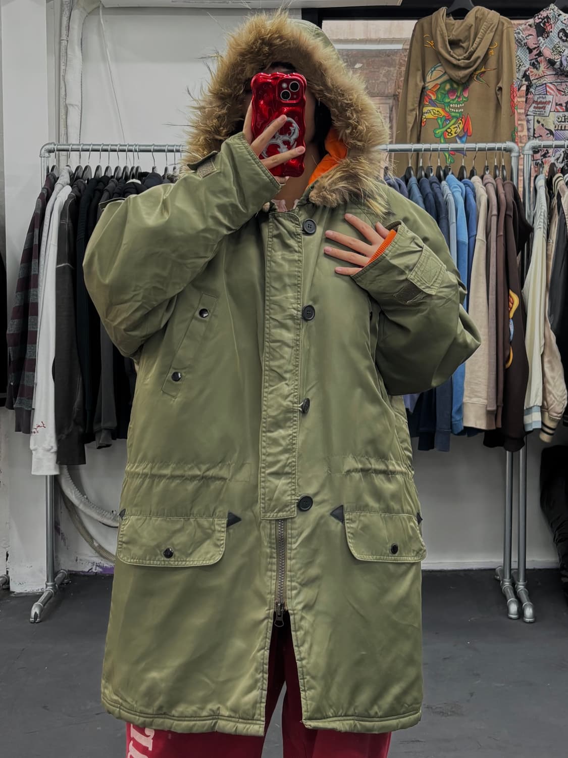 리바이스 퍼 후드 N3B 자켓 상품이미지2