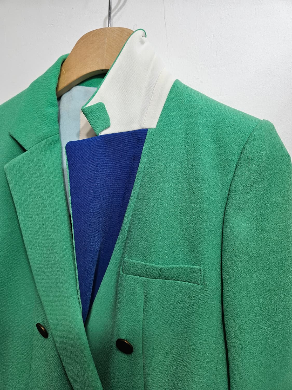 EnC 그린컬러 더블버튼 자켓  상품이미지7