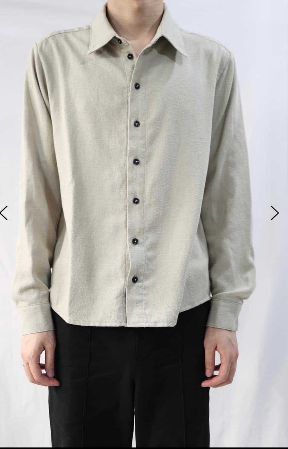 les seim tailored shirt (beige) 2size 상품이미지1