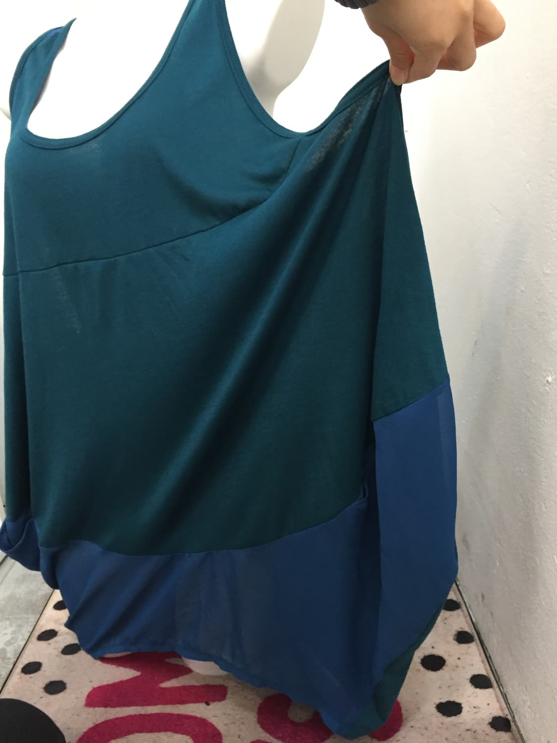 Black label 청록 벌룬 원피스 상품이미지5