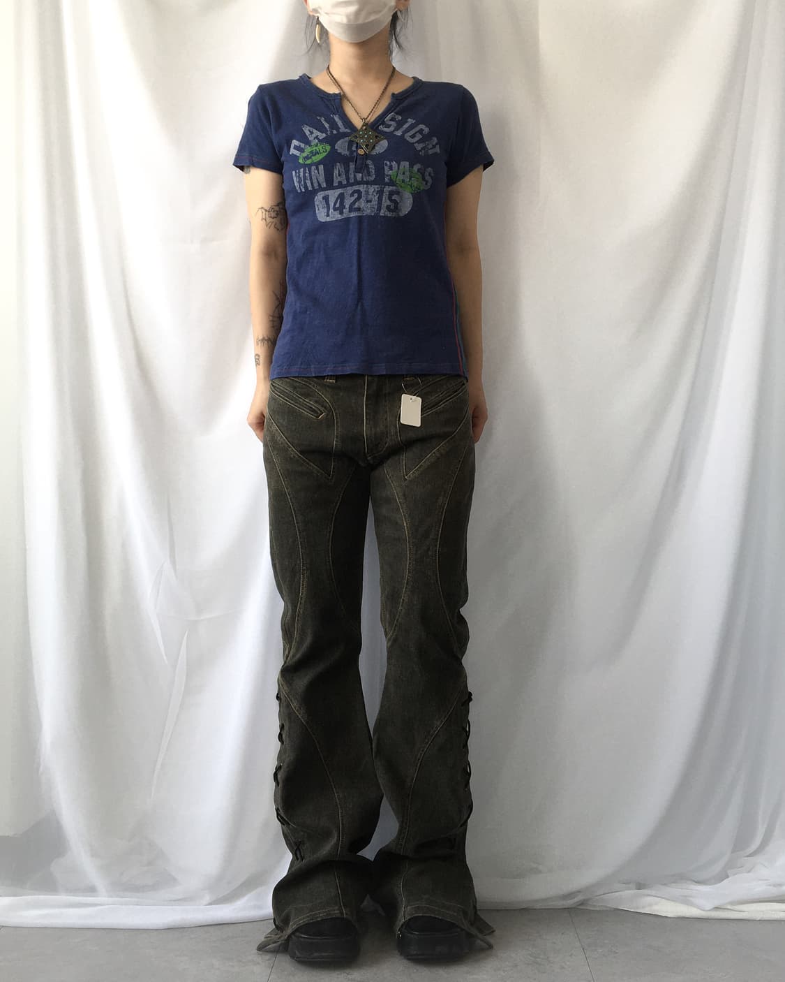 Lettering printing t shirt 상품이미지4