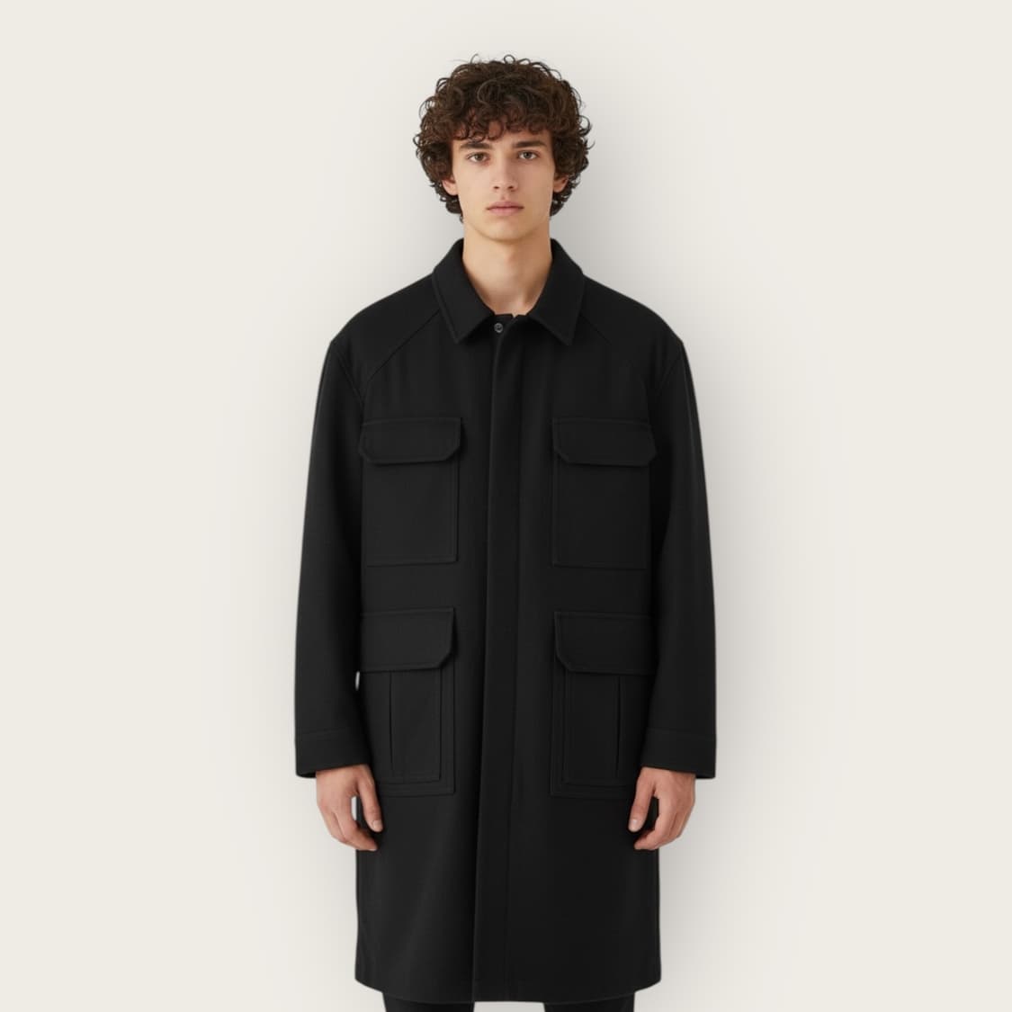 100~105/ 준지 20FW 울블랜딩 4포켓 코트자켓 상품이미지1