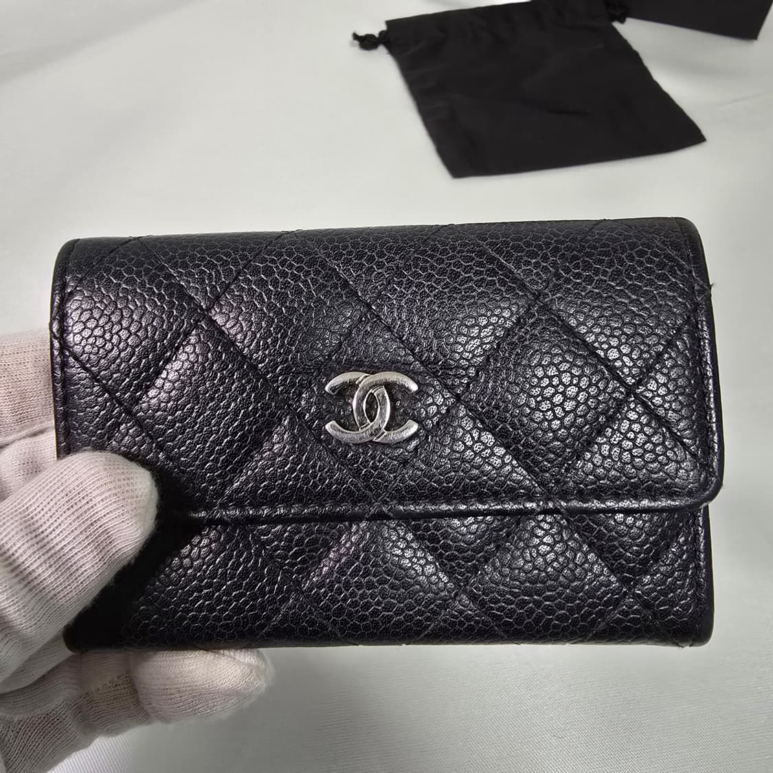샤넬 카드지갑 블랙 은장 (A50169) 상품이미지2