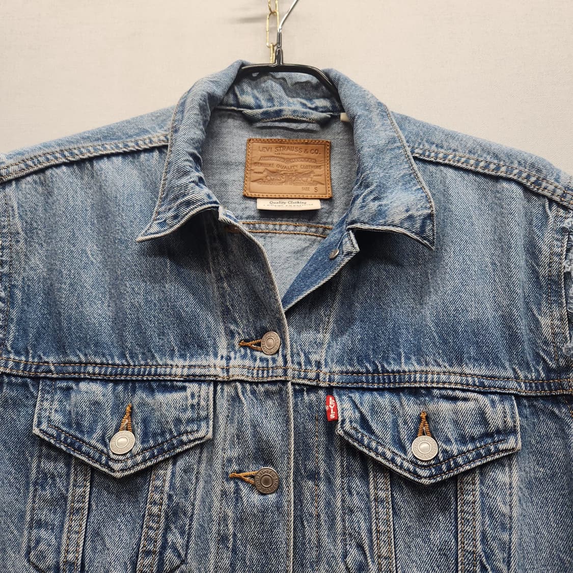 리바이스 프리미엄 투포켓 데님 베스트 S(M) 남여공용 상품이미지2