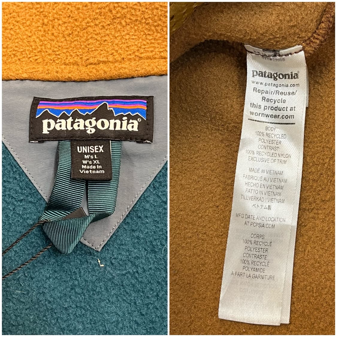 파타고니아 신칠라 플리스 아노락 베어 브라운 L #csz2357 상품이미지3