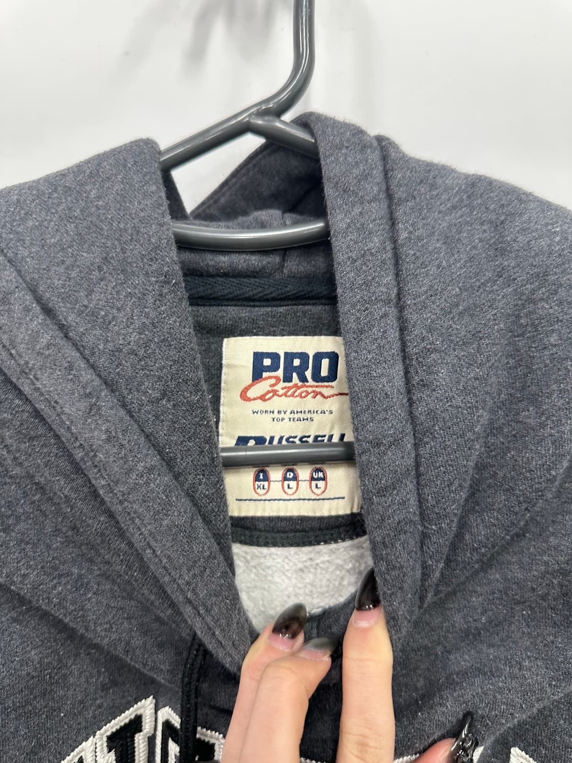 러셀 그레이 후드티 상품이미지2