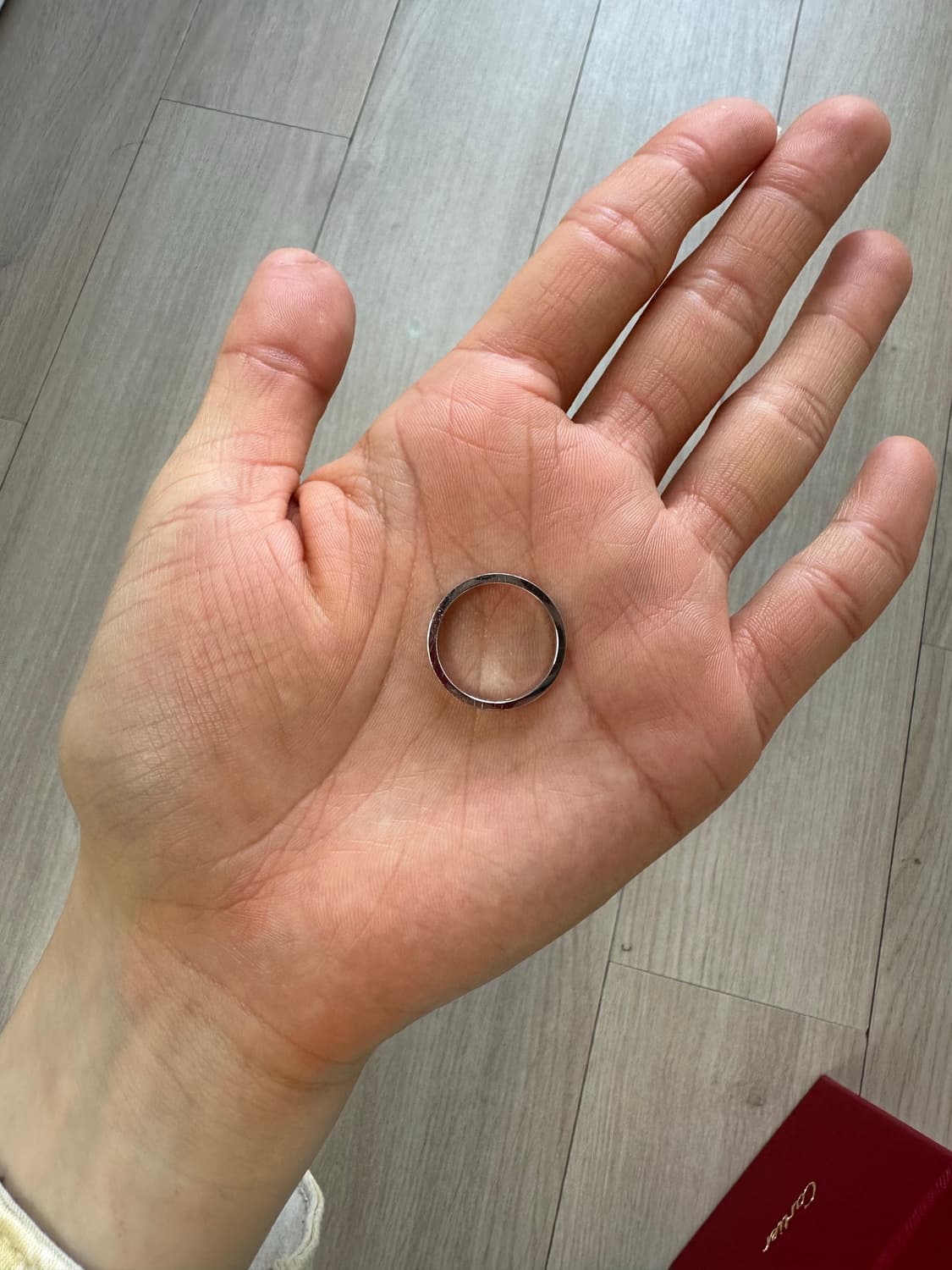 까르띠에 다이아 러브링 화이트골드 51호 상품이미지6