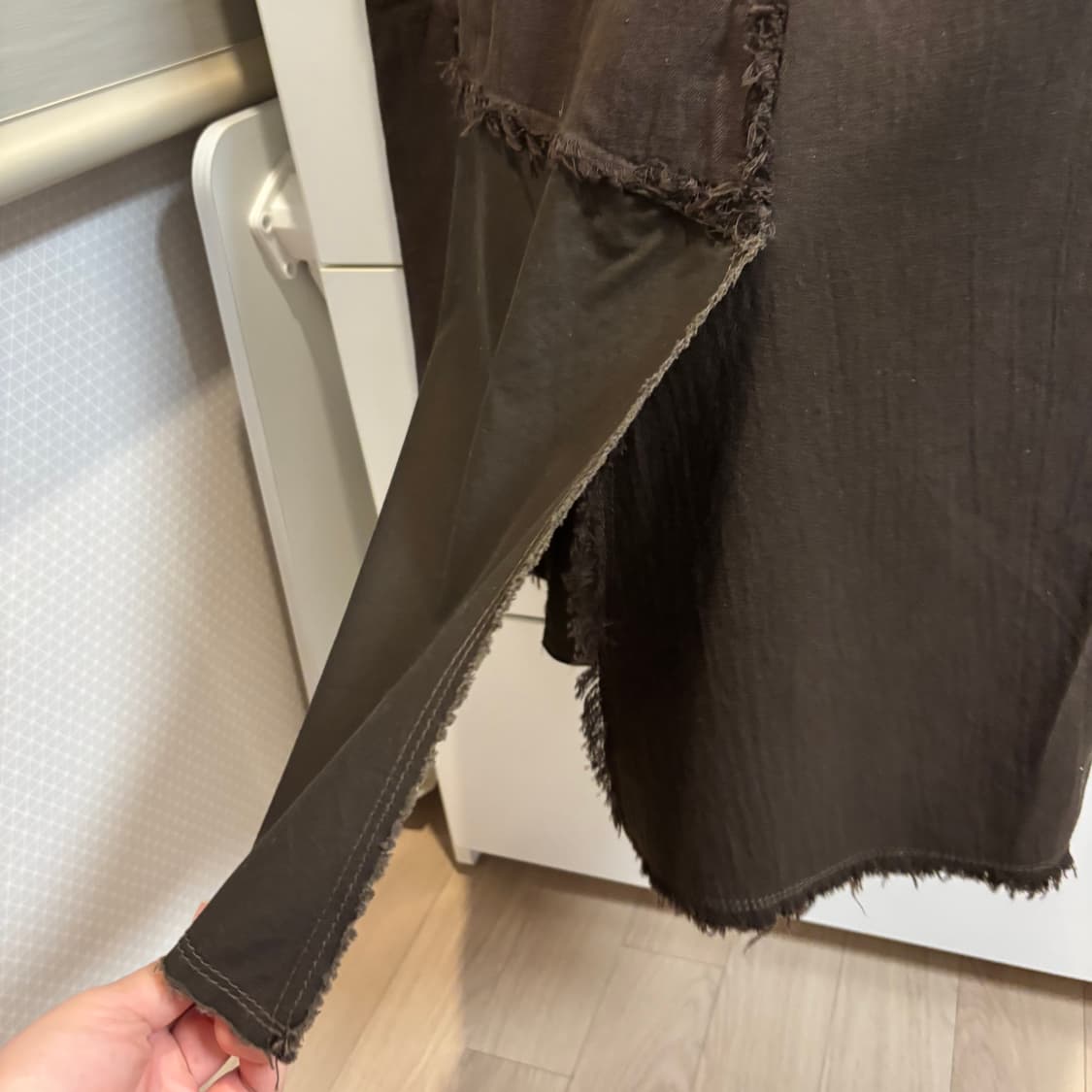 hai sporting gear 이세이 미야케 브라운 패치 스커트 상품이미지7