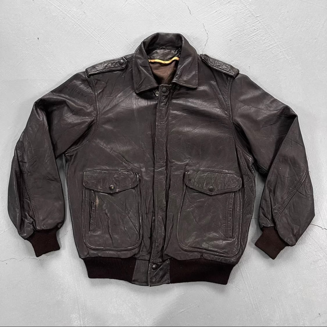 Vintage 일본 빈티지 G-1 타입 리얼 레더 플라이트 자켓 상품이미지2