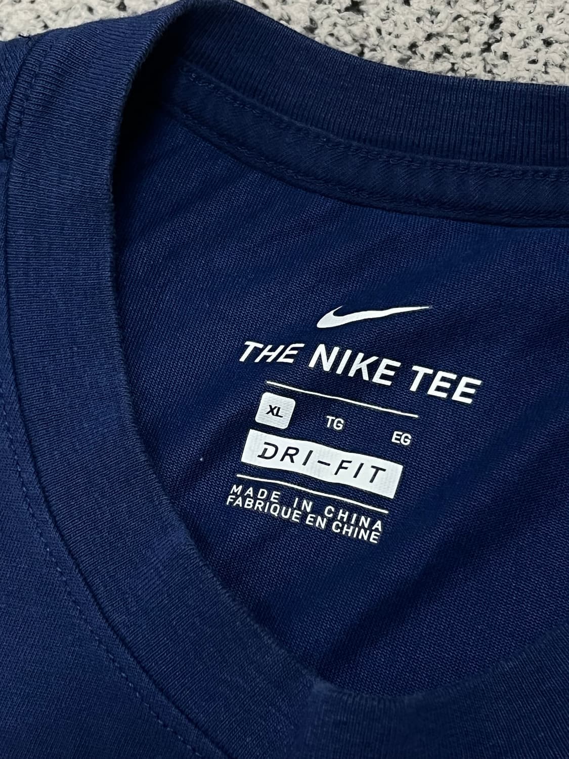 (XL) 나이키 드라이핏 반팔 네이비 상품이미지3