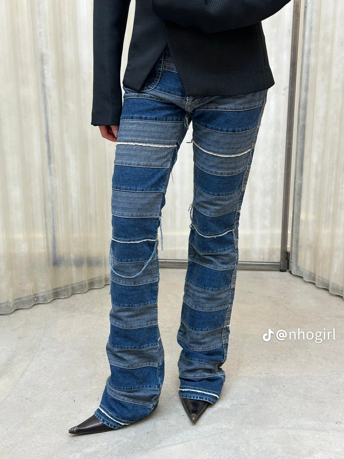 히스테릭 글래머 스크래치 플레어 데님 팬츠 상품이미지2