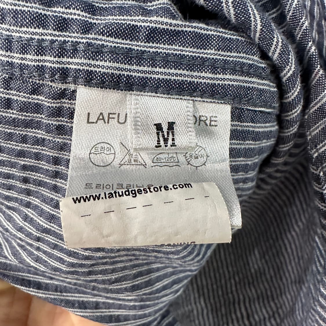 라퍼지스토어 오버핏 스트라이프 셔츠 100 상품이미지4