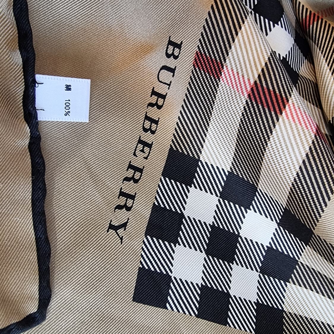 버버리 체크 스카프 브라운계열 상품이미지7