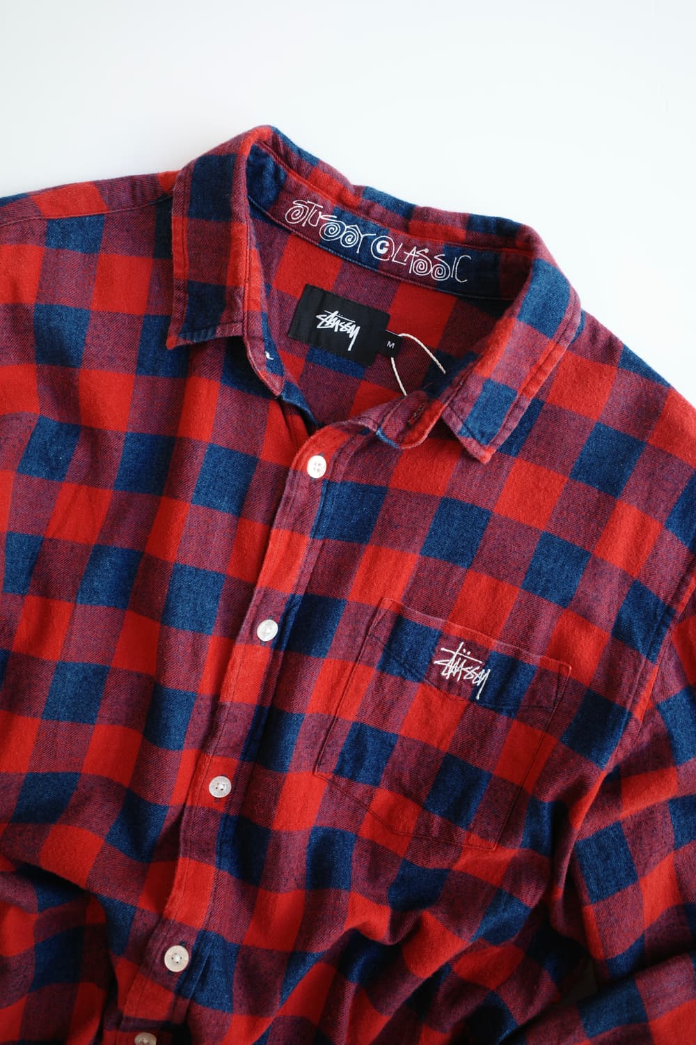 Stussy classic 스투시 버팔로체크 포켓 셔츠 상품이미지1