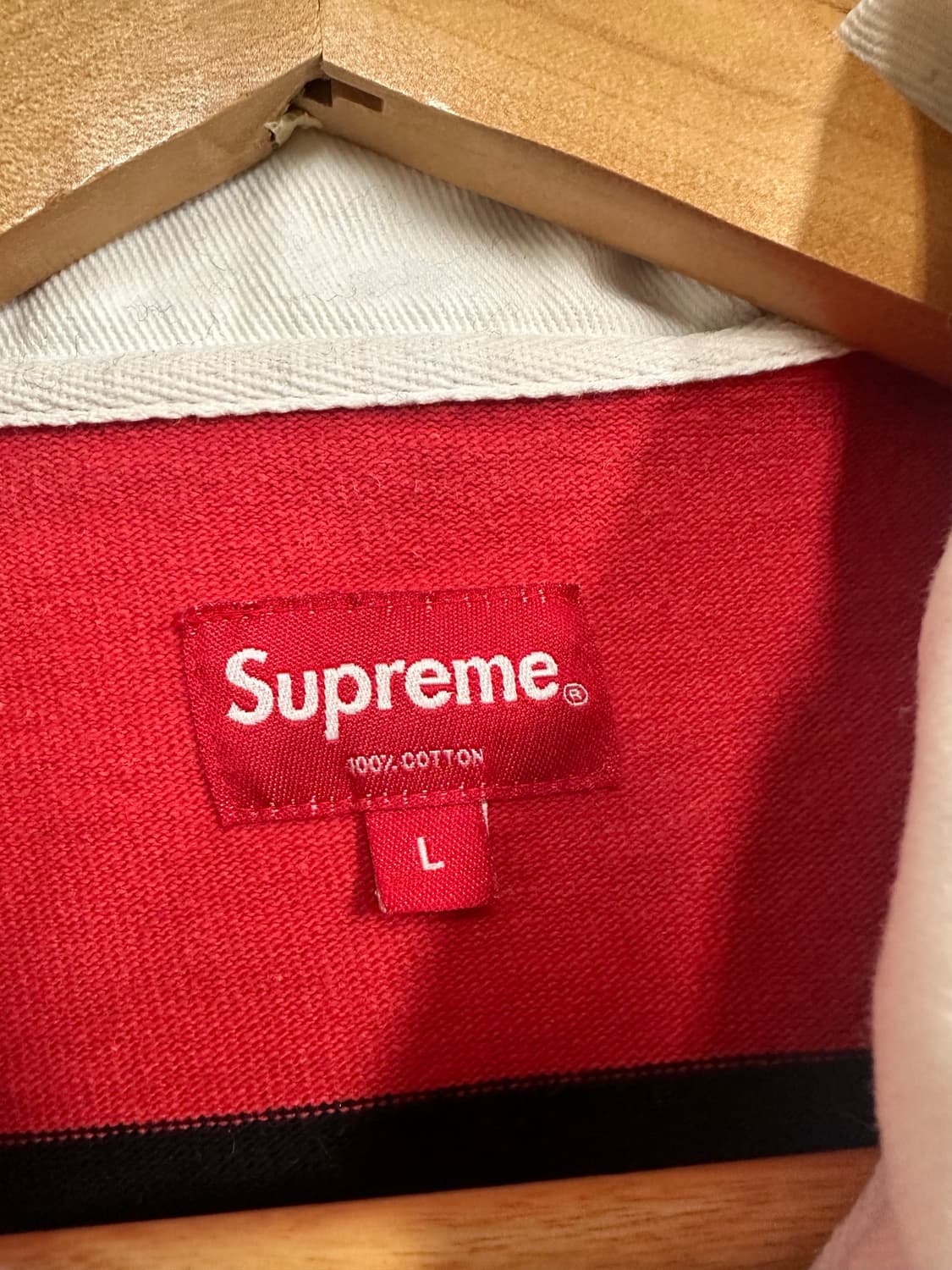 (L)슈프림 16FW 완장 럭비 카라티 상품이미지6