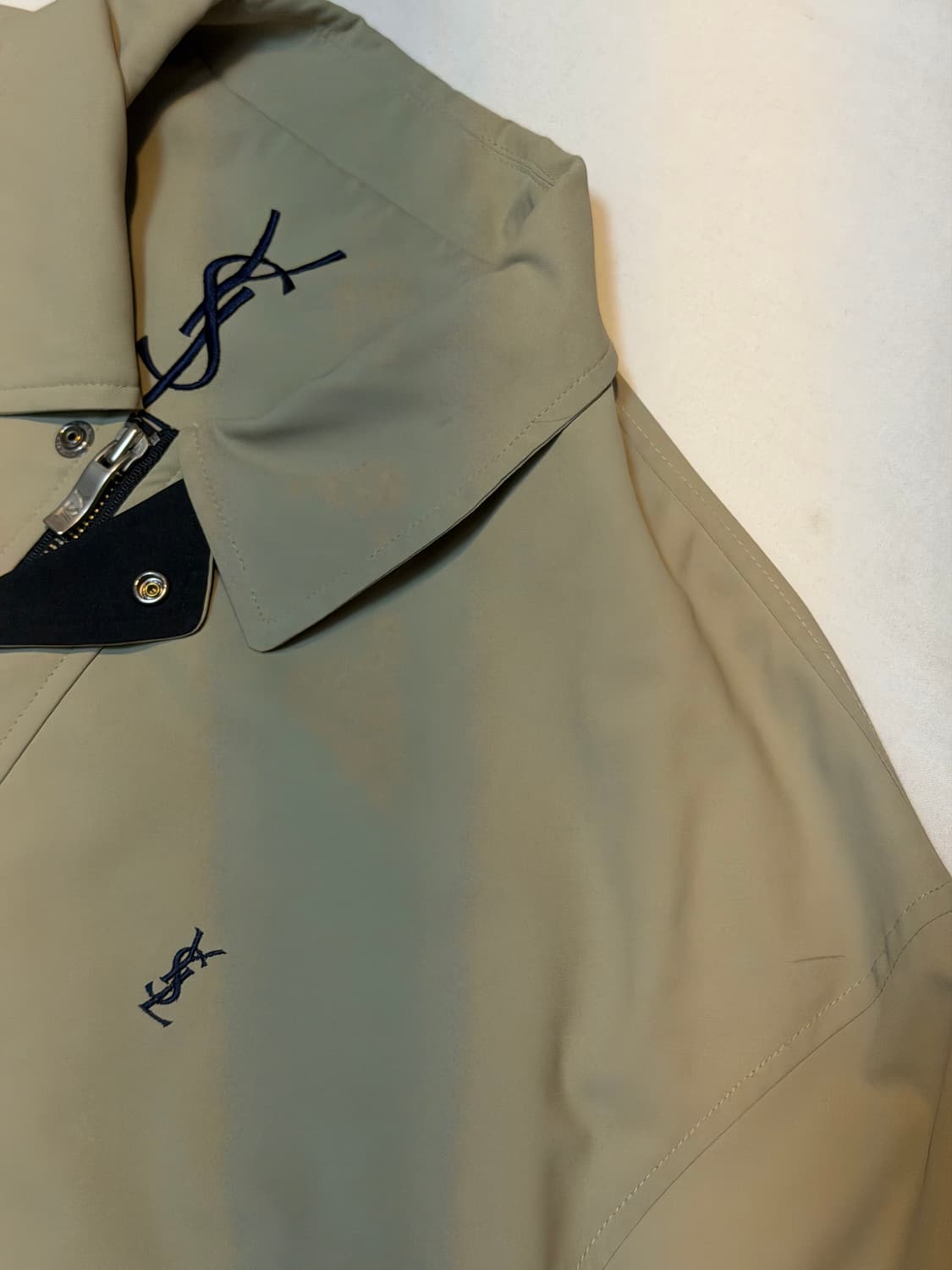 90s YSL 입생로랑 블루종 봄버자켓 베이지 상품이미지3