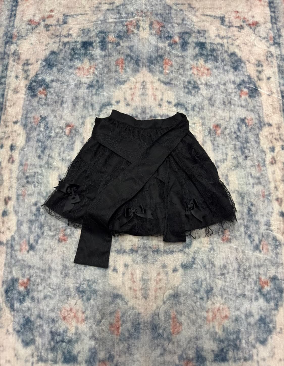 Bodyline goth ribbon prill skirt 상품이미지2