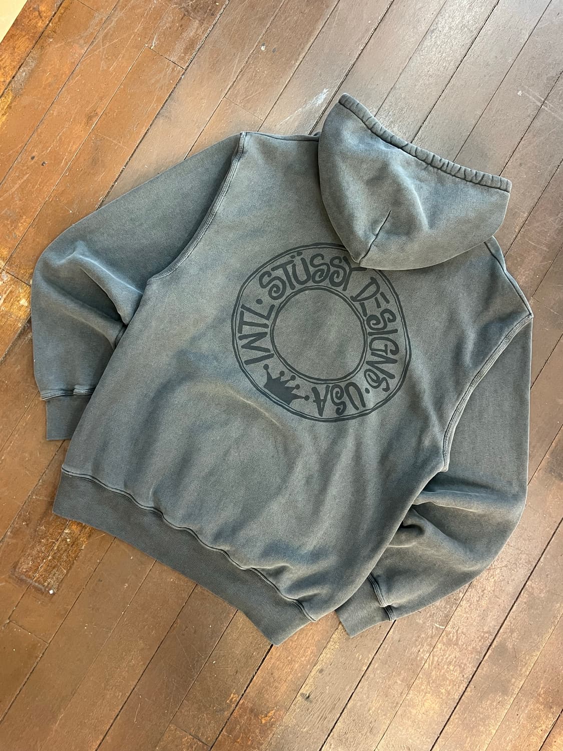 스투시 부아나 후드 차콜 상품이미지2