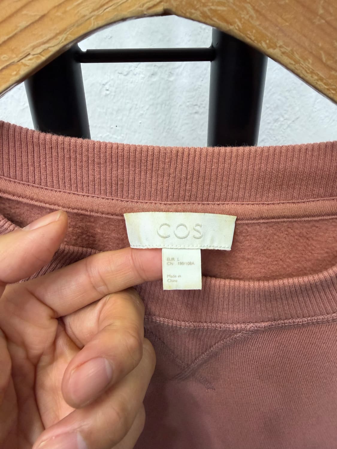 정품) COS 코스 루즈핏 남성 맨투맨 L 상품이미지5