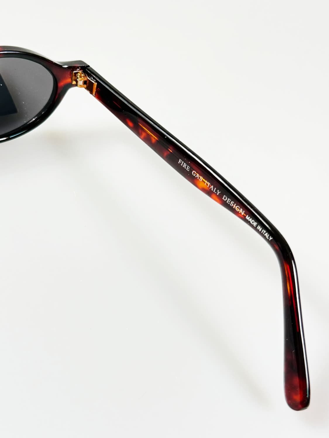 90s FIRE GAS 토터스쉘 볼드 라운드 빈티지 선글라스 상품이미지6