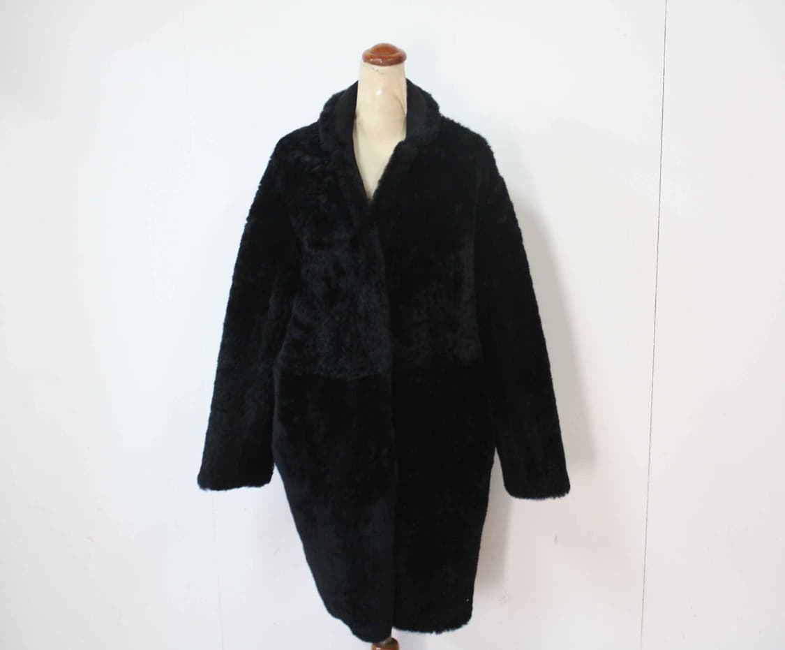 W-3255/띠어리 매장판 여성용 양털 염소가죽 양면 코트 상품이미지1