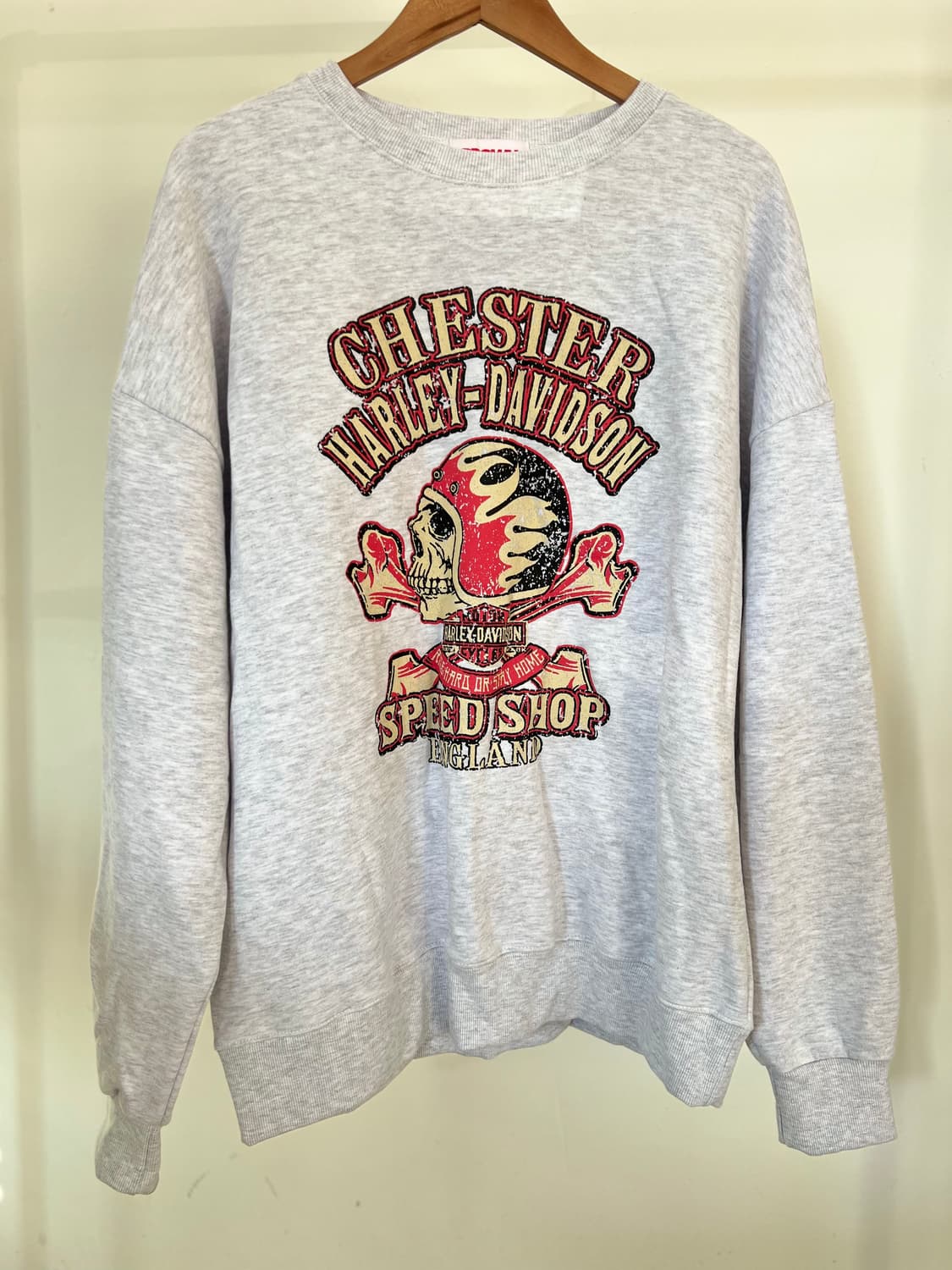 할리 스컬 맨투맨 (기모) 상품이미지1