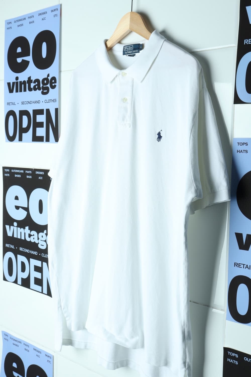 (XL-3XL) 폴로 랄프로렌 반팔 카라 티셔츠 USA 흰색-H30746 상품이미지1