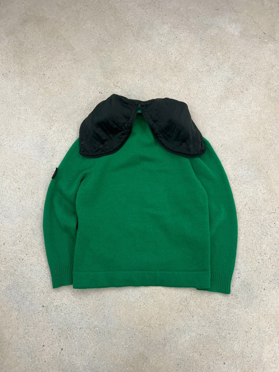 스톤아일랜드 00s 와펜 디테처블 니트 후드 집업 상품이미지6